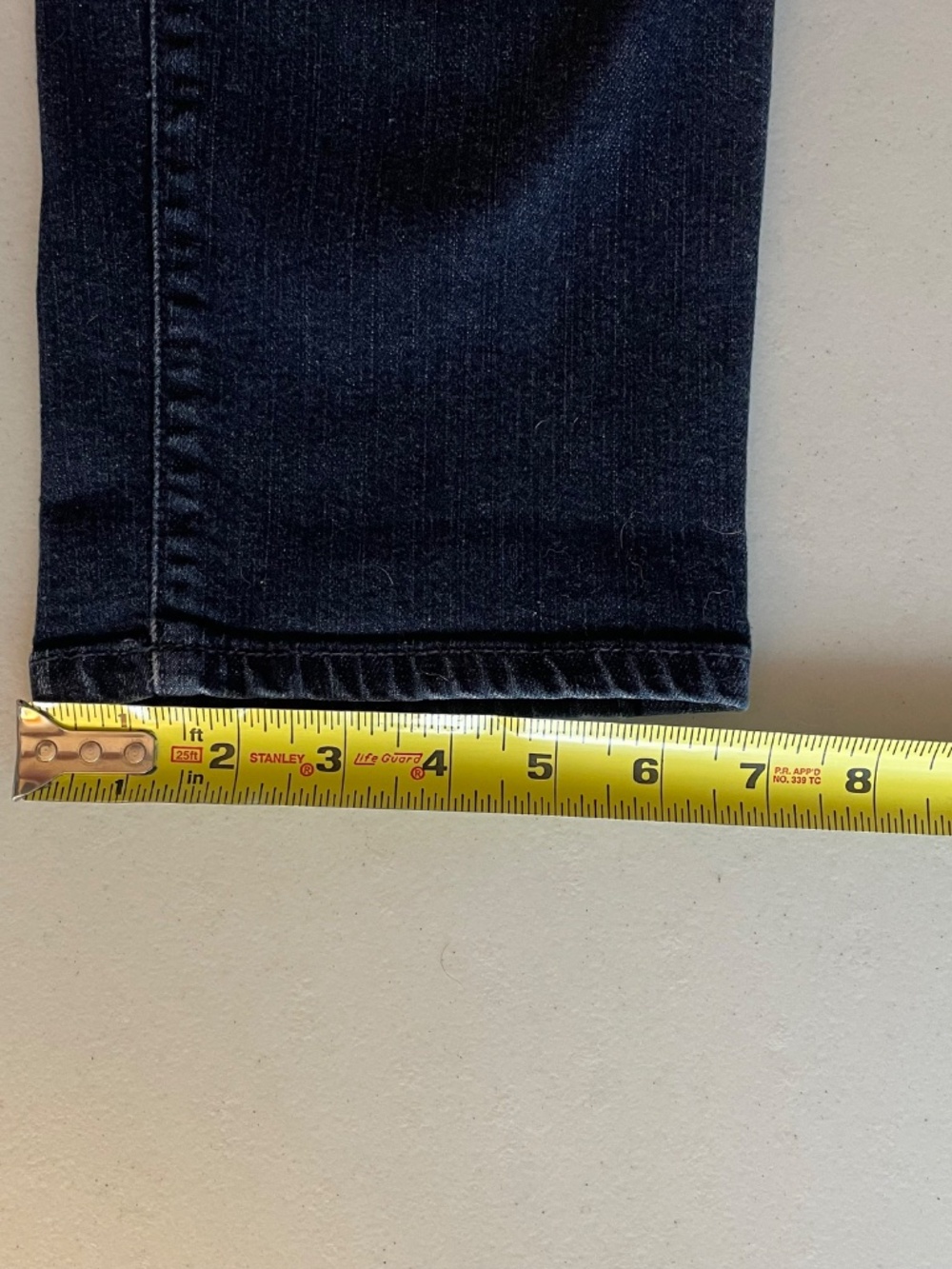 Talbots CURVY Slim Ankle Jeans Medium/Dark Wash Blue Denim Size 14 (Curvy) - Picture 9 of 10
